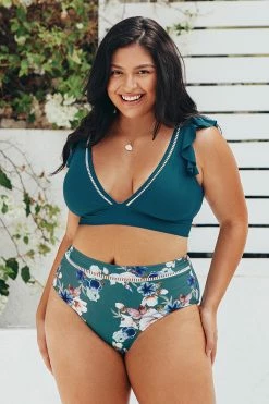 Discount π€© Cupshe Teal And Floral Ruffle Plus Size π Bikini π 7 Discount π€© Cupshe Teal And Floral Ruffle Plus Size π Bikini π -Cupshe Online Shop 1 0093ac73 a106 429b b6e7 5753040cc057