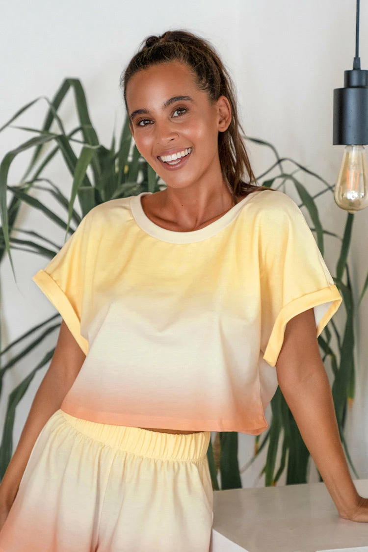 Cheapest ✔️ Cupshe Citrus Groove Ombre Print Sweatshirt ⭐ 5 Cheapest ✔️ Cupshe Citrus Groove Ombre Print Sweatshirt ⭐ - Image 5