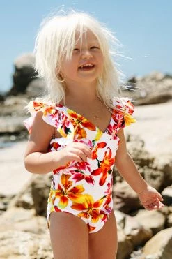 Top 10 ✨ Cupshe Ella Floral V-neck Ruffle One Piece 🩱 Swimsuit For Toddler Girls And Girls 🌟