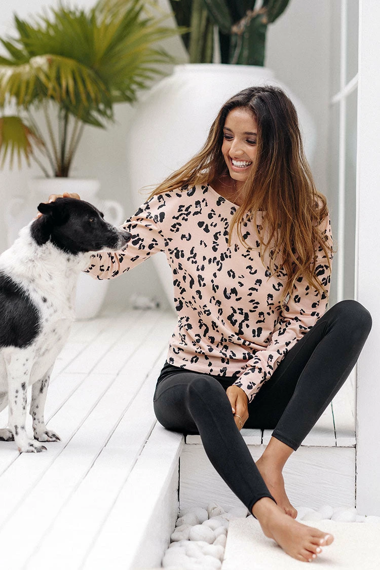 Buy 🔔 Cupshe Urban Jungle Leopard Drop Shoulder Sweatshirt 🌟 1 Buy 🔔 Cupshe Urban Jungle Leopard Drop Shoulder Sweatshirt 🌟