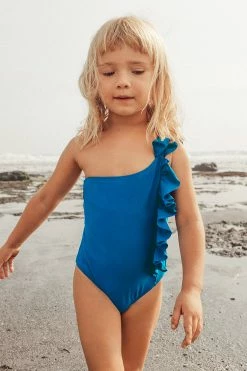 Deals 👍 Cupshe Indie One Shoulder Ruffle One Piece 🩱 Swimsuit For Toddler Girls And Girls ⌛