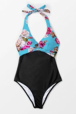 Wholesale 😍 Cupshe Floral and Black Halter One Piece 🩱 Swimsuit 🔔 -Cupshe Online Shop 1 0bd608bd 4623 459c 94a7 1493796390b2