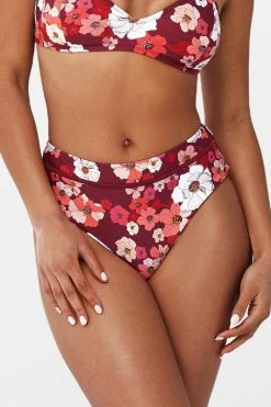 Best deal 😍 Cupshe Paige Floral Mid Waisted 👙 Bikini Bottom 👍