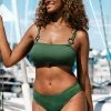 Deals 💯 Cupshe Malani Army Green O-ring Low Waisted 👙 Bikini ⌛