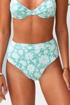 Outlet π Cupshe Jane Floral High Waisted π Bikini Bottom π