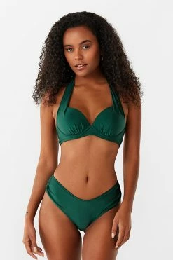 Deals ✔️ Cupshe Khloe Underwire Ruched Halter 👙 Bikini 🔔