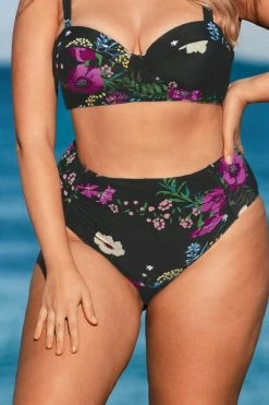Buy π€© Cupshe Annabelle Floral Plus Size π Bikini Bottom β
