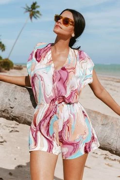 Cheap 🤩 Cupshe Marble Swirl Romper ✨