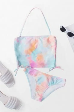 Outlet 😀 Cupshe Wendy Tie Dye Halter Side Tie 👙 Bikini 💯 -Cupshe Online Shop 1 1ff0b2cc 77a6 4745 a8c2 2603edcbf02a