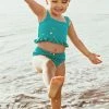 Best Pirce 🛒 Cupshe Kyra Ribbed Ruffle 👙 Bikini For Toddler Girls And Girls ⌛