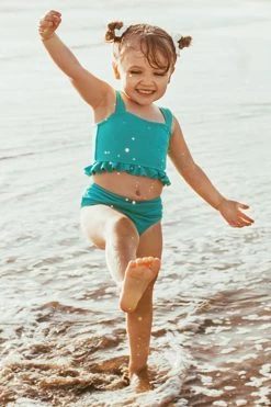 Best Pirce 🛒 Cupshe Kyra Ribbed Ruffle 👙 Bikini For Toddler Girls And Girls ⌛