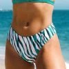 Hot Sale ⌛ Cupshe Nataly Zebra Striped 👙 Bikini Bottom 👍