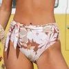 Outlet 💯 Cupshe Kari Floral High Waisted Tie 👙 Bikini Bottom ✨