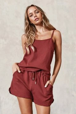 Coupon 😀 Cupshe Chocolate love Red Cami Top And Drawstring Shorts Set ⭐ -Cupshe Online Shop 1 2632447b f384 4b24 b17b 5e0673bcfd3b
