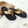 Hot Sale 🧨 Cupshe Sandy Beach Yellow Woven Thong Sandals 😍