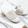 Outlet 🔔 Cupshe Coffee Run Wide Band Slide Sandals 🤩