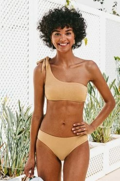Cheapest π Cupshe Emilie One Shoulder Self Tie π Bikini β¨