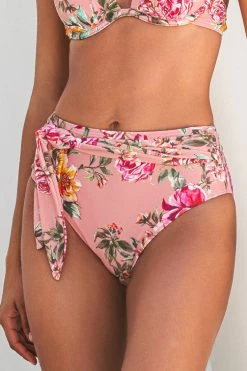 Deals 👏 Cupshe Rosy Outlook Sash High Waist 👙 Bikini Bottom 🎁
