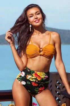 Cheap ⌛ Cupshe Sweet Floral High Waisted 👙 Bikini Bottom 🎉 -Cupshe Online Shop 1 2 460de6a4 d962 4acf b4d7 eaad3b8f5d56