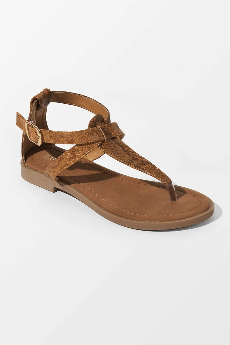 Promo π Cupshe Baja Brown Open Toe Thong Strap Sandals π 1 Promo π Cupshe Baja Brown Open Toe Thong Strap Sandals π
