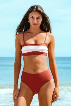 Brand new 🧨 Cupshe Faith Contrast Color Bandeau 👙 Bikini 🧨