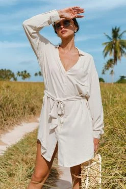 Best deal 👍 Cupshe Johanna Belted Button Front Shirt Kimono 😍