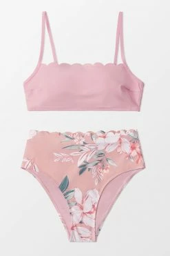 Discount 🔥 Cupshe Breana Floral Square Neck Back Hook High Waisted 👙 Bikini 🧨 -Cupshe Online Shop 1 2c70dad9 e75e 4777 95df b9155faad7b4