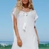 Cheap 😀 Cupshe Maliah Crochet Trim Tassel Cover Up ⌛