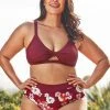 Best reviews of 🔔 Cupshe Quinn Floral High Waisted Plus Size 👙 Bikini Bottom ✨