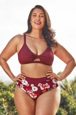 Best reviews of 🔔 Cupshe Quinn Floral High Waisted Plus Size 👙 Bikini Bottom ✨