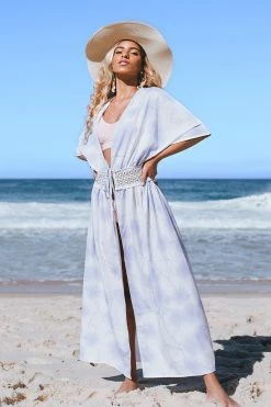 Outlet β¨ Cupshe Fatima Tie Dye Tie Waist Kimono π