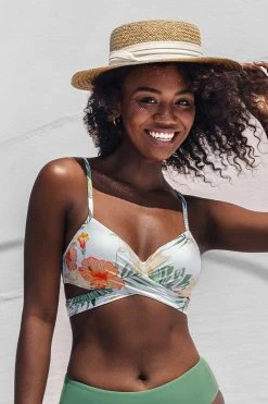 Wholesale ⌛ Cupshe Myra Floral Tie Back 👙 Bikini Top 🎁