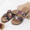 Buy 😀 Cupshe Laurel Floral Buckle Strap Slide Sandals 🧨