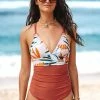 Wholesale 😍 Cupshe Alexandra Tropical Crisscross One Piece 🩱 Swimsuit 💯