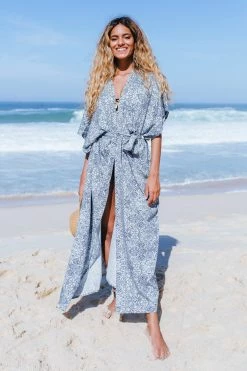 Cheapest 👏 Cupshe Romina Monochrome Print Belted Kimono 👍