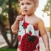 Flash Sale 💯 Cupshe Daisy Strawberry Print One Piece 🩱 Swimsuit For Toddler Girls And Girls 🔔