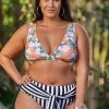 Brand new 🎁 Cupshe Floral and Striped Plus Size 👙 Bikini ⭐