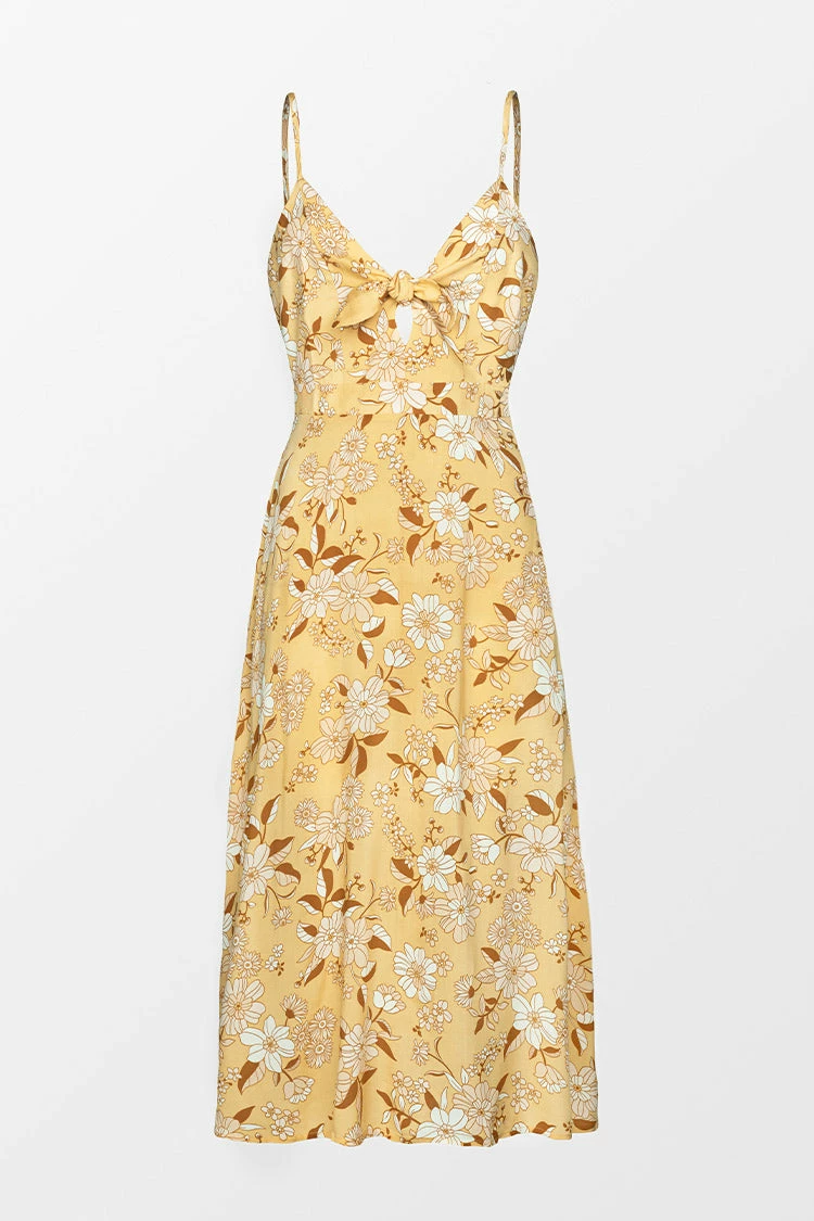 Hot Sale 👏 Cupshe Bryanna Floral Cut Out Tie 👗 Dress 😍 3 Hot Sale 👏 Cupshe Bryanna Floral Cut Out Tie 👗 Dress 😍 - Image 3