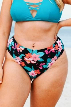 Best deal 🎉 Cupshe Cynthia Floral High Waisted Plus Size 👙 Bikini Bottom ⭐