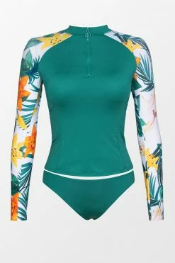Budget ❤️ Cupshe Egypt Hawaiian Print Front Zipper Long Sleeve Tankini 🤩 -Cupshe Online Shop 1 4139a161 8ec5 42c2 ae4f 173631697a33
