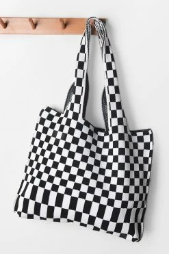 Wholesale 🛒 Cupshe Cityscape Plaided Tote Bag 🛒