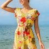 Hot Sale 😀 Cupshe Haisley Floral Wrap Short 👗 Dress ✨