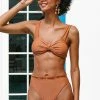 Best deal 🎁 Cupshe Raw Sienna Knot Front High Waist 👙 Bikini 💯
