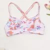 Deals ⌛ Cupshe Whimsy Floral Crisscross Back Sports Bra 🛒