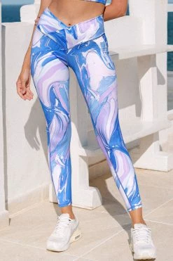 Best reviews of 👍 Cupshe Spring Fling Marble Elastic High Waisted Leggings 🛒