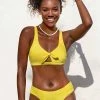 Best deal 👍 Cupshe Briar Yellow Hollow Out Lace Up Ruched 👙 Bikini 👏