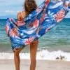 Discount ⌛ Cupshe Tropical Lush Leafy Beach Blanket 😀