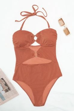 New 🔥 Cupshe Brook O-ring Halter Cut-out One Piece 🩱 Swimsuit 🤩 -Cupshe Online Shop 1 4bb670cf d631 42a3 bea3 b711aba85ea9