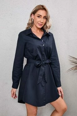 Hot Sale 👏 Cupshe Nya Shirt-collar Belted 👗 Dress 🧨
