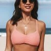Coupon 😀 Cupshe Paola Ruched Front Crisscross 👙 Bikini Top 💯